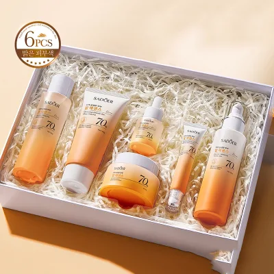 OEM ODM SADOER Factory Price Rice Essence Set Korean Cosmetics Natural Moisturizing & Whitening Skin Care Set for All Skin Types