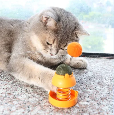 Modern Classic Eco-Friendly Catnip Balls Small Pet Toys for Cats Plastic Simply Fun Cat Licking