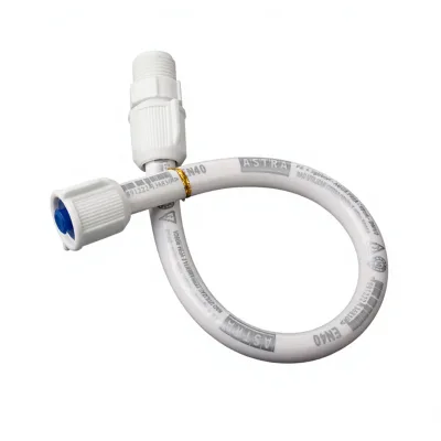 HONGKE Custom Stainless Steel Braided Flexible Hose PVC Inner Tube Water Tap Inlet Pipe Bathroom Faucet Connection Accessories