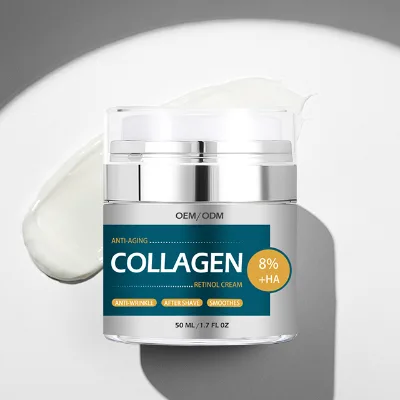 Private Label Men Face Cream Vegan Natural Organic Anti-Aging Wrinkle Moisturizing Herbal Men Face Skincare Cream Collagen Cream