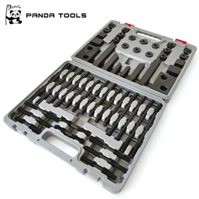 M12 T Slot Clamping Kit 58 Piece Set with M12 Studs T Nuts Step Blocks for CNC Milling Machine Worktable Clamp