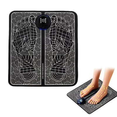 Foldable USB Rechargeable Wireless Smart EMS Vibration Microcurrent Foot Massage Mat