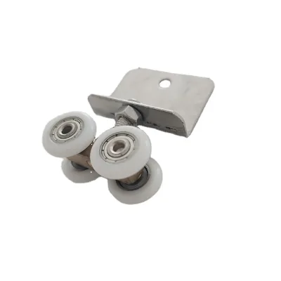 OEM ODM Customized Brushed Sliding Shower Door Rollers Steel Iron Plastic Caster Wheels Replacement Assembly for Glass Door