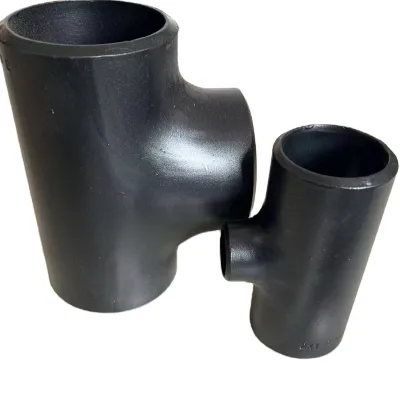 HX Forged Carbon Steel Equal Tee Pipe Fittings ASTM A234WPB 5" Black Painted BSPP/BSPT Welding Class 1000 Chemical Hebei