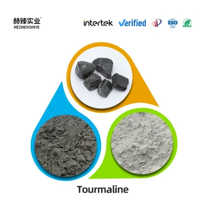 Premium Synthetic Black Schorl High Purity 2000 Mesh Textile Industry Water Quality Improver Black White Tourmaline Powder