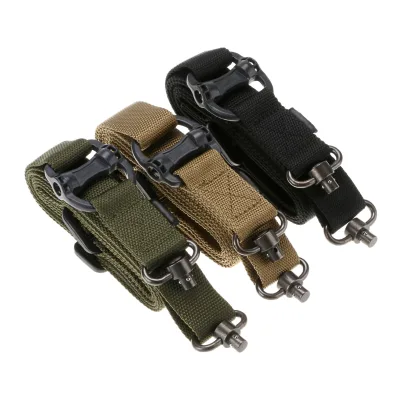 Heavy Duty Two-Point Quick Detach Tactical Gun Sling with QD Alloy for Outdoor Hunting