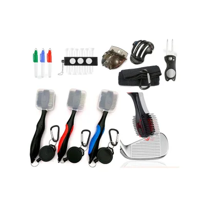 New Product Set Custom Golf Kit Portable Double-sided Golf Cleaning Brush Can Be Used for Dirt Cleaning of Golf Clubs.