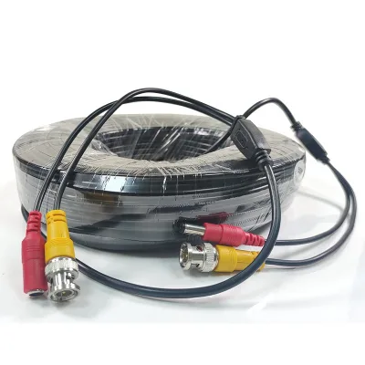 30M/40M AHD CCTV Camera DC+RCA+BNC DVR System Cable Output DC Plug Cable 3 in 1 Analog Security Camera Cables