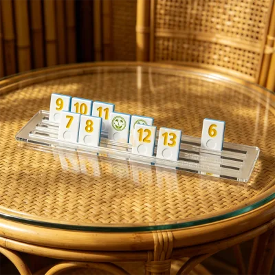 Direct Factory 106 Engraved Rummy Tiles Custom Acrylic Rummikub Tiles for Engaging Game Nights Home Decor
