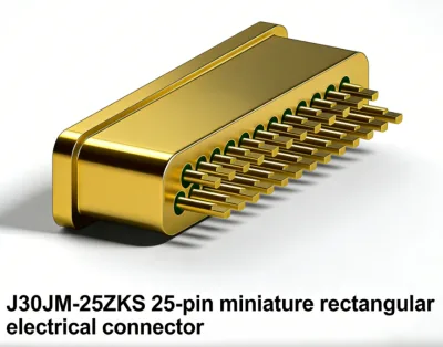 J30JM-25ZKS1 Hermetic Seal 25-pin High-density Miniature Rectangular Connector Gold-plated Pins Female High Precision