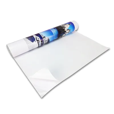 Factory Price PVC Flex Banner Inkjet Printable Adhesive Vinyl Rolls for Advertising Poster Signboard Materials