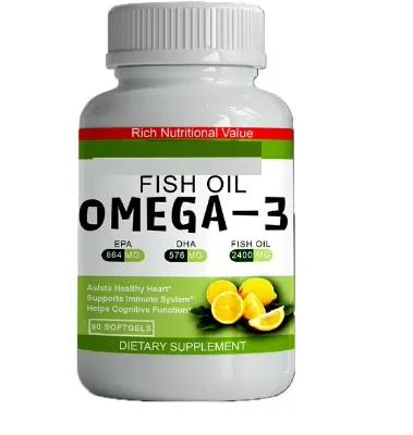 Omega 3 for Stock High Quality OEM Manufacturer Fish Oil Softgels Deep Sea Fish Oil Soft Capsules for Men and Women BOX Vitamins
