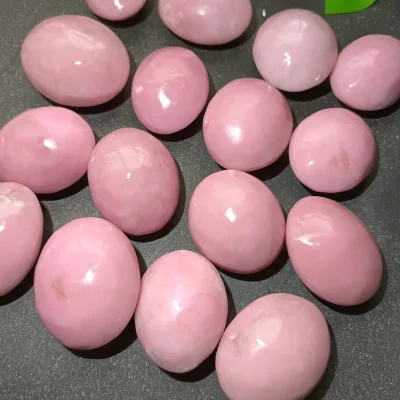 Hot Sale Pink Opal Palm Stones Healing Crystal Stones Pink Opal Pocket Stones for Collection