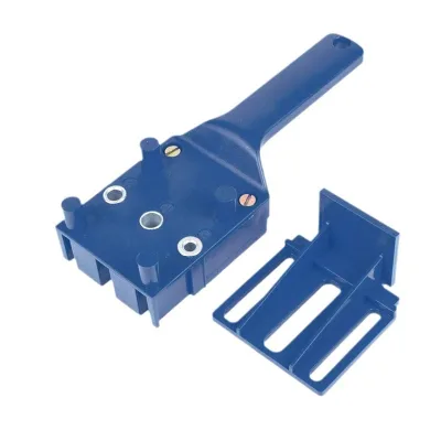 Quick Wood Doweling Jig ABS Plastic Handheld Pocket Hole Jig System 6/8/10mm Drill Bit Hole Puncher for Carpentry Dowel Joints