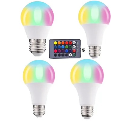 Colorful Remote Control Light Bulb A50 A60 A70 A80 Interior Decorative Lights Toy Lights