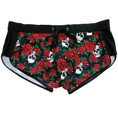 Swim shorts printed and solid, beach wear, quick dry, Men's swim shorts