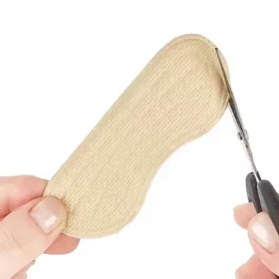 Anti-Slip Shoe Insoles - Sticky Fabric Cushion Pads for Heel Protection - Foot Care Inserts to Prevent Rubbing