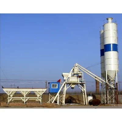 Construction Machine 35 M3 Per Hour Small Portable Concrete Batching Plant