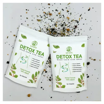 Private Label Vegan Detox Tea Lemon Organic Herbal Tea for Detox Body Glow Cleanse Detox Tea