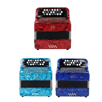 Manufacturers Sell MMBAT Professional Keyboard Instrument Chorus Performance Grade 22 Key 8 Bass Accordion with Gift Bag
