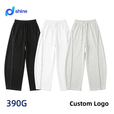 2027Outdoor Contrast Color Scimitar Casual Pants Men's Spring Summer New Loose Wide Leg Trousers Fancy Stripes Sports Pants