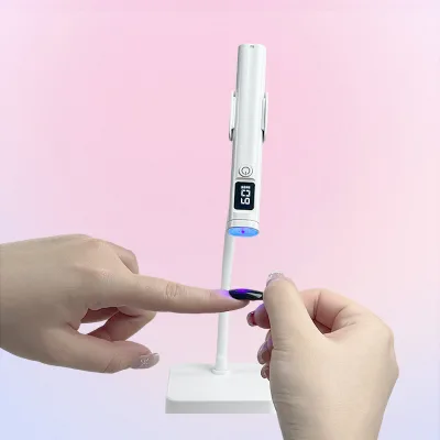 Custom Portable Rechargeable LED Nail Art Lamp 360-Degree Rotating Quick-Dry Low Noise High Quality Plastic Material Home Use