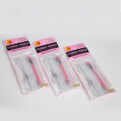 Hotsale Eyebrow Stencils 6 Styles Waterproof Pvc Shaping Grooming Stencil For Beginners
