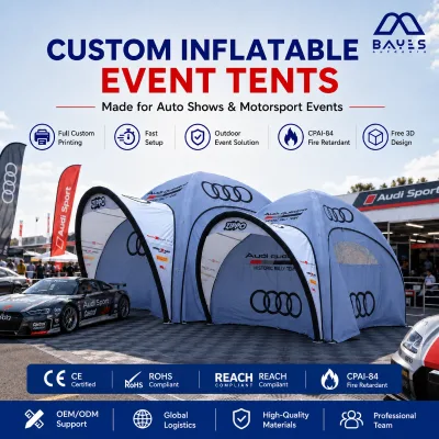 Professional Waterproof Inflatable Event Space Solution for Sports Race Sponsor Booth VIP Hospitality Tent