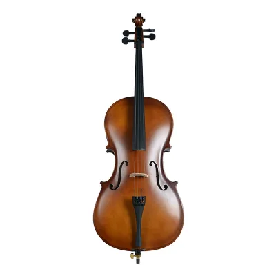 Good Quality Matte Basswood Professional Cello Instrument 4/4-1/8 for Adult Beginners
