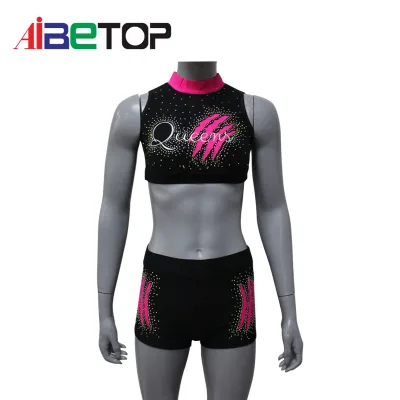 IBETOP OEM Wholesale Factory Price Cheer Practice Wear Sleeveless Comfortable Custom Cheer Uniform Youth Training Uniform Sets