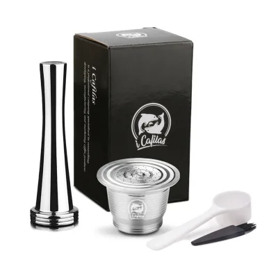 High Quality Coffee Machine Compatible Reusable Refillable Stainless Steel Coffee Pod Capsule
