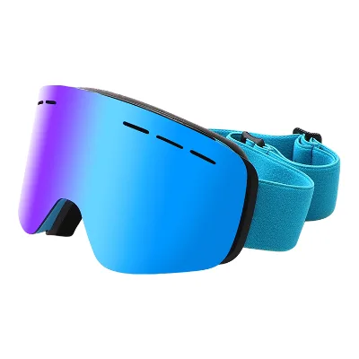 Customizable Snow Anti-fog Ski Goggles Antifog Cylindrical Double Layer Ski Sports Glasses