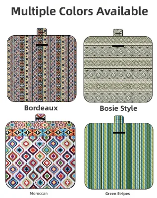 Ethnic-style Picnic Mat: Thickened, Waterproof, and Ultrasonic-quilte Dideal for Lawns, Camping, and Outdoor Use.