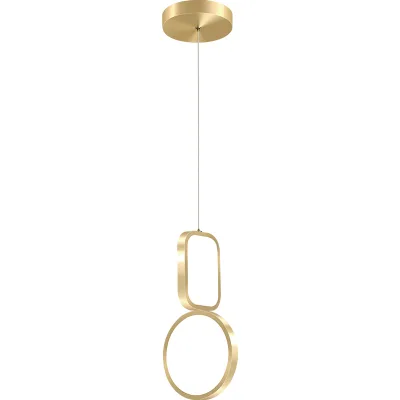 Modern Simple Round square Double Single Ring Hollow Chandelier Indoor Room Bedside Metal Decorative Chandelier