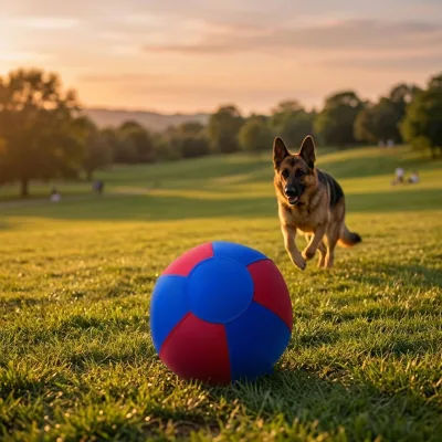 Indestructible Dog Herding Ball 45cm 55cm 65cm Large Size Scratch Resistant Inflatable Toy for Border Collies and Shepherds