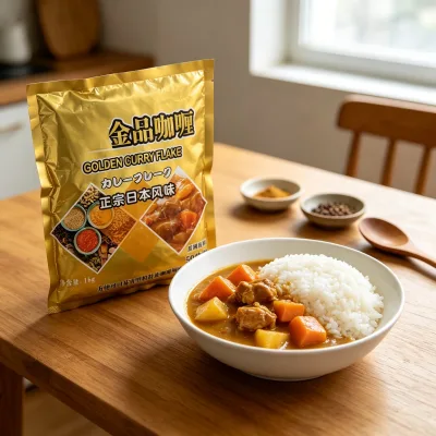 1kg Package Japanese Style Golden Curry Flake Compound Seasoning Mixed Spices Curry Powder for Restaurant Cooking Curry Rice
