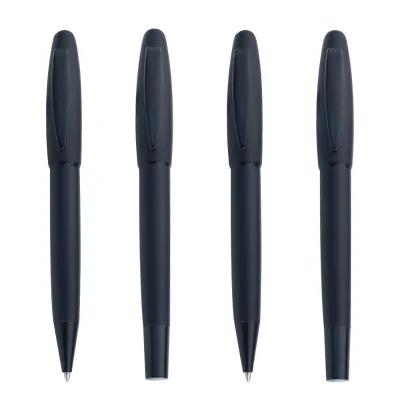 New Popular Stainless Steel Twist Matt Black Roller Ball Pen High Quality Business Gift Office Pen