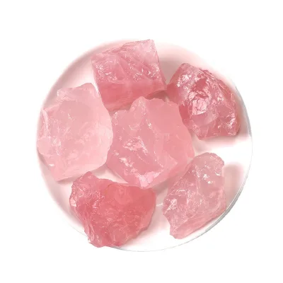 Natural Raw Rose Quartz Rough Stone 100g Bag Unpolished Pink Crystal Energy Stone Crystal Mineral Specimen Decor