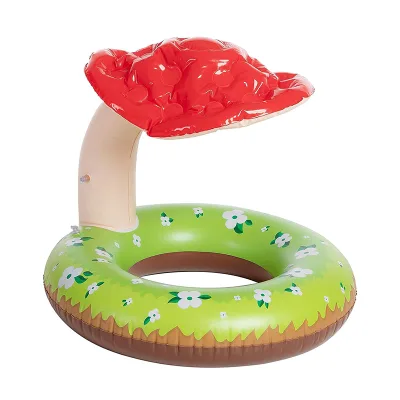 Factory customize Inflatable Mushroom Pool Float Tube for Kids&Adults Fun Pool Float Outdoor Summer Fun Inflatable Water Toy