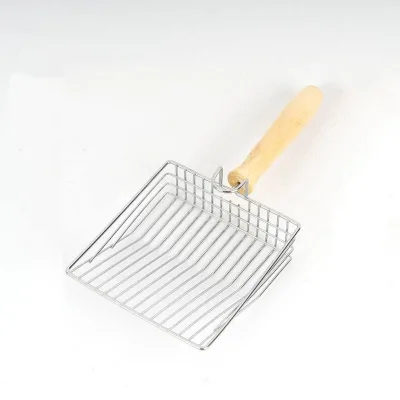 Factory Wholesale Cat Litter Scoop Durable Metal Stainless Steel Cat Litter Scoop Shovel