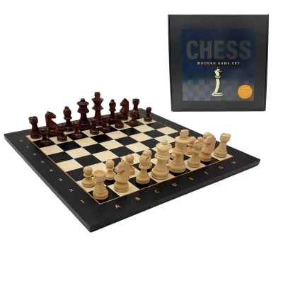 Luxury Wooden Chess Set Family Game