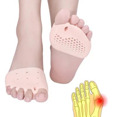 New Material Breathable Soft Gel Toe Separator Great for Blisters Forefoot Pain Diabetic Feet Forefoot Pads Toe Spacers