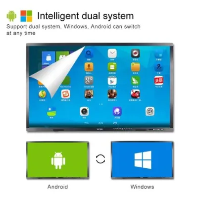 Education Electronic Interactive Whiteboard with dual System window and android system