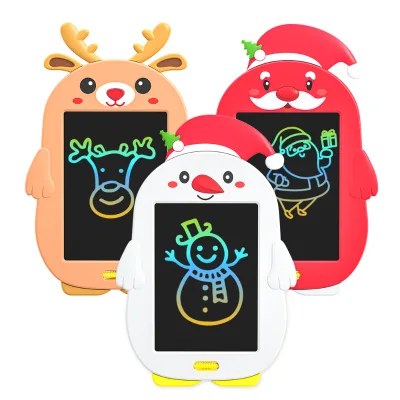 Child's LCD Writing Tablet Cute Animal Frame - Santa Christmas Doodle & Sketch on Digital Pad for Kids
