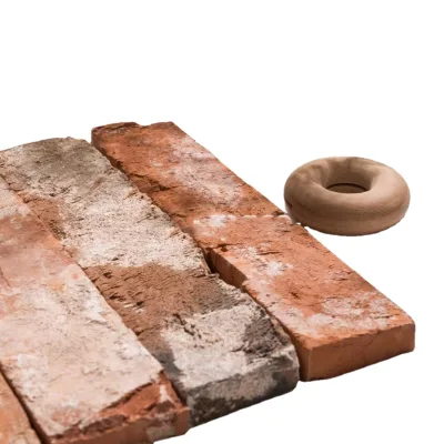 Fire Clay Old Red Bricks Exterior Wall Decorative Brick Old Antique Thin Brick Veneer Tiles