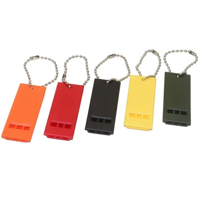 High Quality Custom logo Color Keychain Pocket Mini Whistle for Outdoor Activity