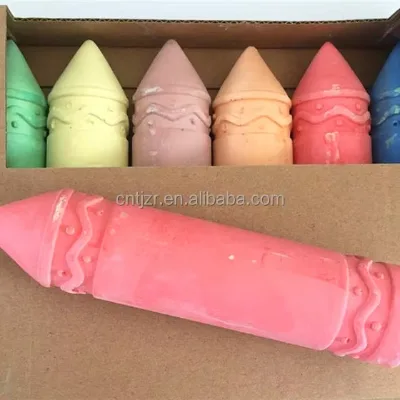 Round Sculpted Reliefs Sidewalk Chalk Factory Price Different Package High Quality Medium Jumbo Colored Chalk