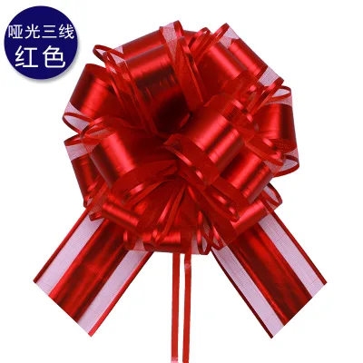 Christmas Halloween Solid Luxury Fashion Pull Bows Gift Wrap Large Ribbon Wedding Valentine's Day Party Decor Presents Wrapping