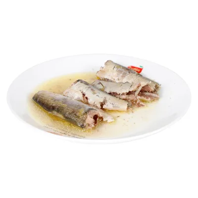Chinese Style 155g Sardines in Olive Oil, Traditional Recipe, Skin-On for Rich Flavor, 50 Cans/CTN