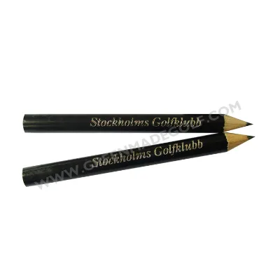 Black Lead Mini Pencils Natural Wood Golf Pencils Without Eraser Customized Logo 3.5" Half Golf Pencil Factory Price